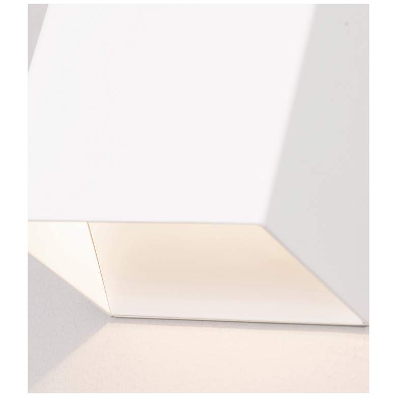 Image 5 Zoe 5" High White Square Wall Wash LED Wall Sconce more views