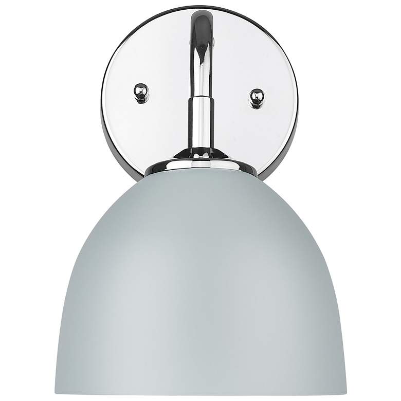 Image 1 Zoey 1-Light Wall Sconce in Chrome with Matte Gray