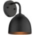 Zoey 10" High Matte Black Wall Sconce