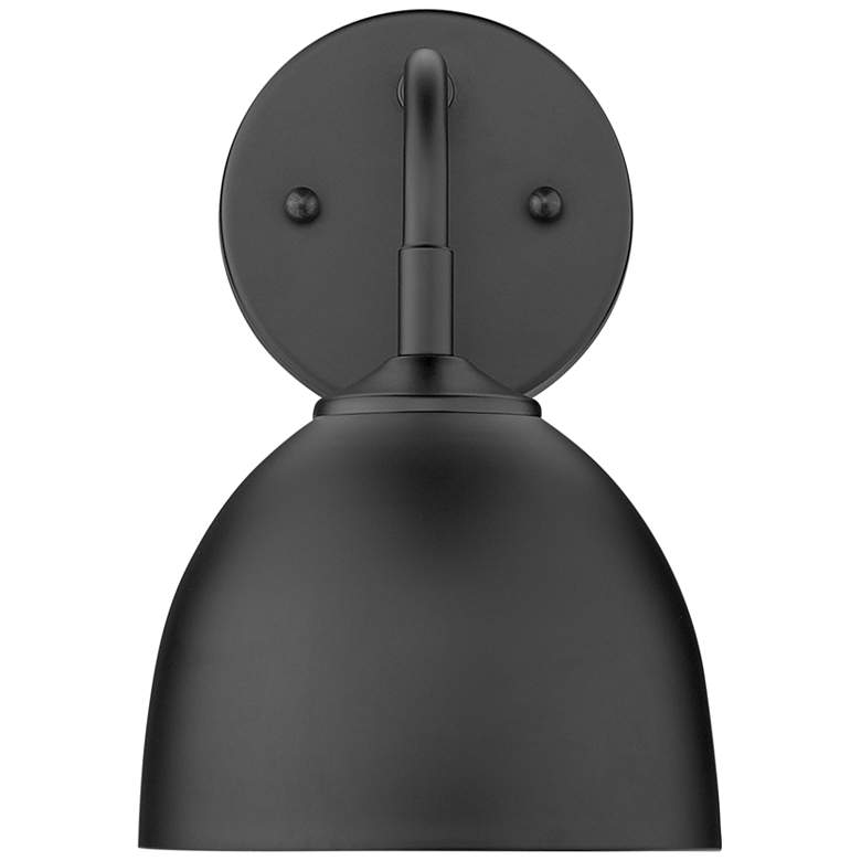 Image 5 Zoey 10" High Matte Black Wall Sconce more views