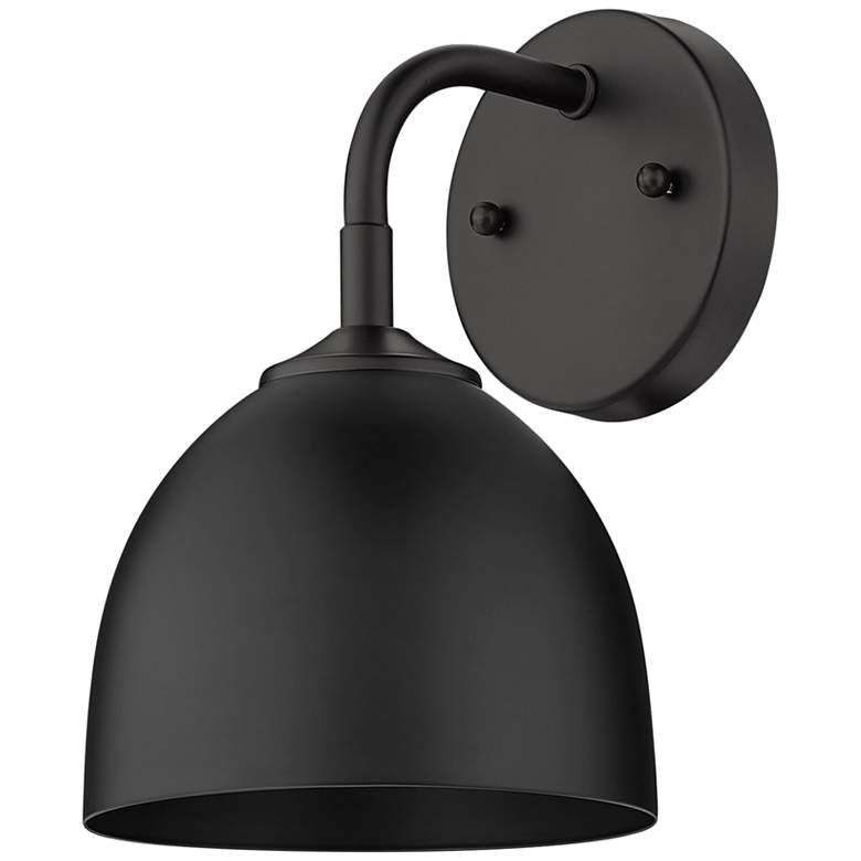 Image 6 Zoey 10" High Matte Black Wall Sconce more views