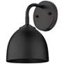Zoey 10" High Matte Black Wall Sconce
