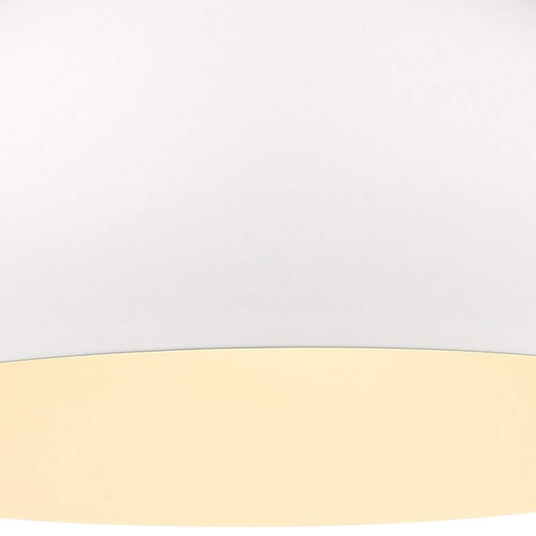 Image 3 Zoey 13 3/4"W Olympic Gold Matte White Bowl Ceiling Light more views