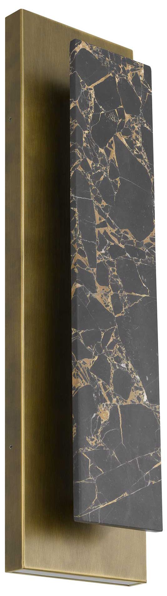 Image 2 Zoey 24" High Painted Antique Brass LED Outdoor Wall Light more views