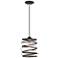 Zoey 8 1/4" Wide Bronze and Brushed Nickel Mini Pendant