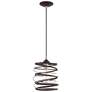 3_Zoey 8 1/4" Wide Bronze and Brushed Nickel Mini Pendant more views