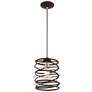 5_Zoey 8 1/4" Wide Bronze and Brushed Nickel Mini Pendant more views