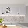 7_Zoey 8 1/4" Wide Bronze and Brushed Nickel Mini Pendant more views
