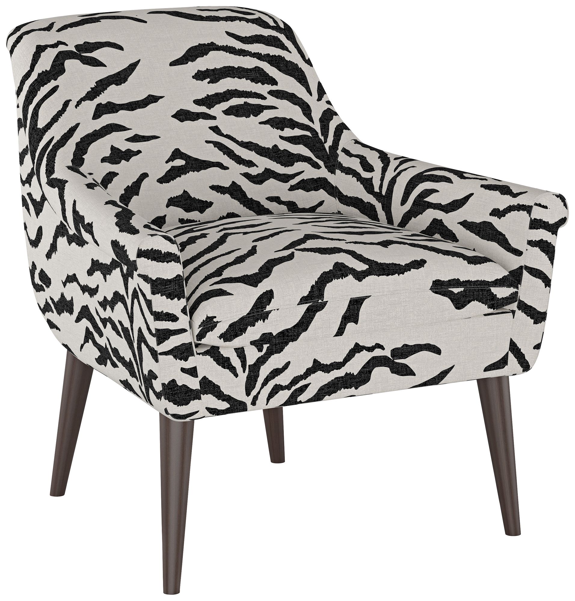 Cream and 2024 black armchair