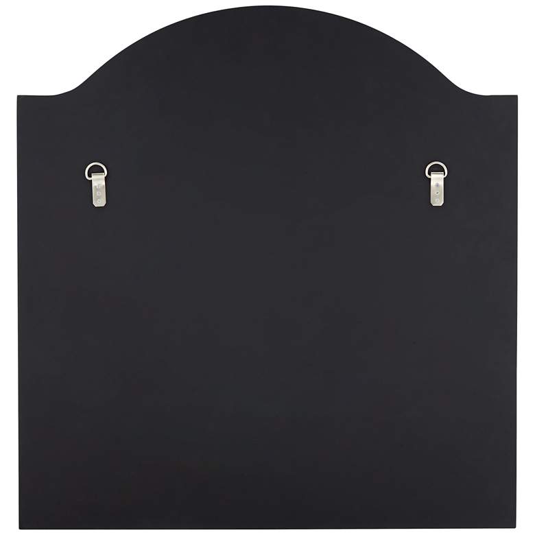 Image 7 Zoey Matte Black 31 1/2" x 33" Arch Top Square Wall Mirror more views