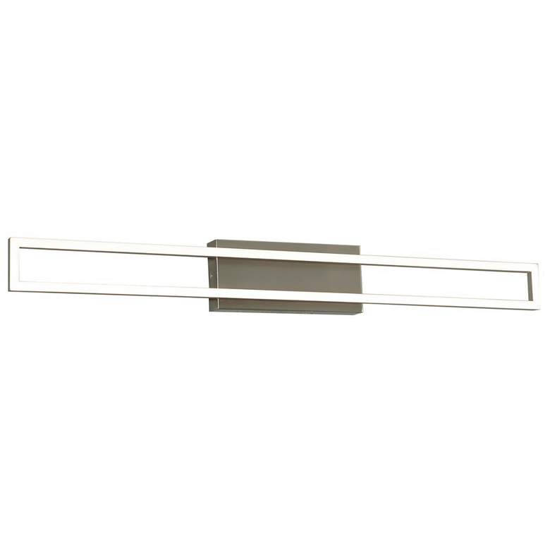 Image 1 Zola 24" Wide Satin Nickel LED Vanity Bath Light