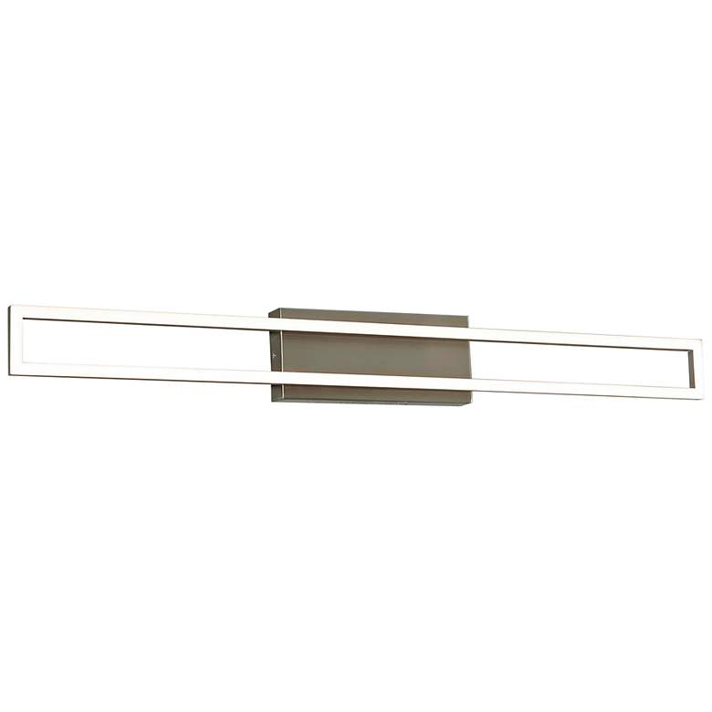Image 3 Zola 35 1/2" Wide Satin Nickel LED Bathroom Vanity Light