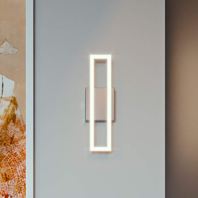 Image 2 Zola 35 1/2" Wide Satin Nickel LED Bathroom Vanity Light