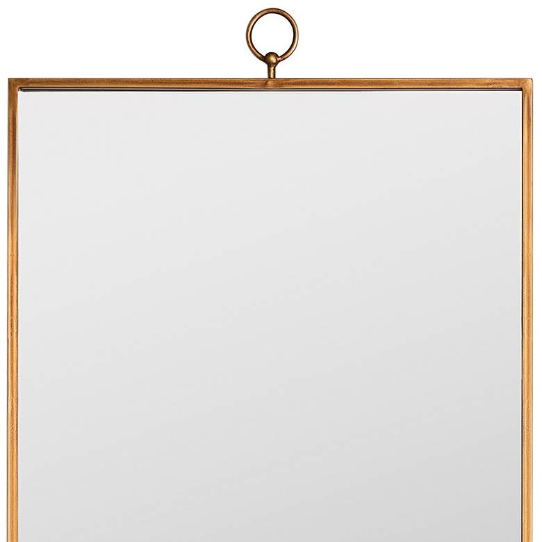 Image 3 Zola Antique Gold 24" x 70" Rectangular Floor Mirror more views