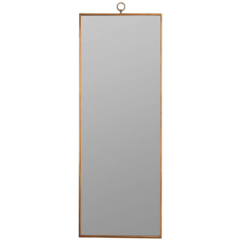 Image 4 Zola Antique Gold 24 inch x 70 inch Rectangular Floor Mirror more views