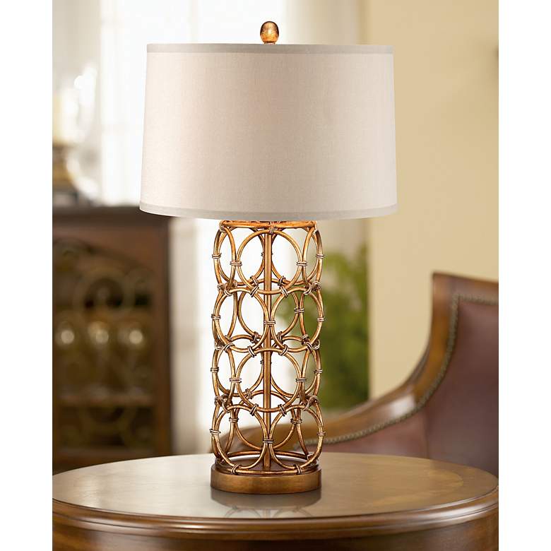 Image 1 Zola Gold Ring Table Lamp