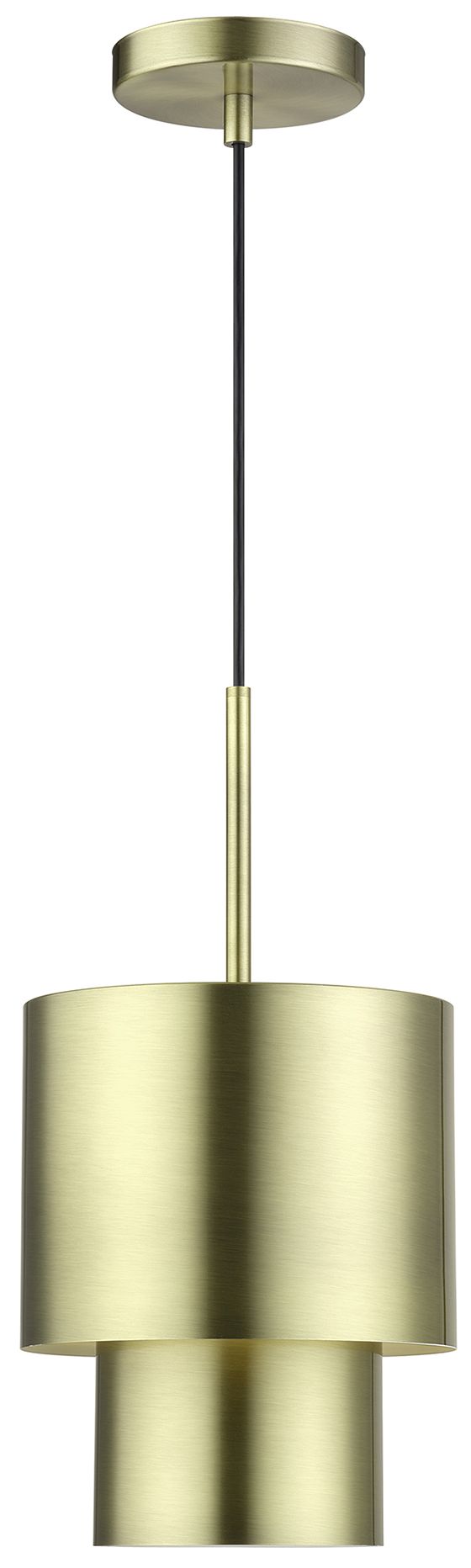 Zolana 1 Light Antique Brass Mini Pendant