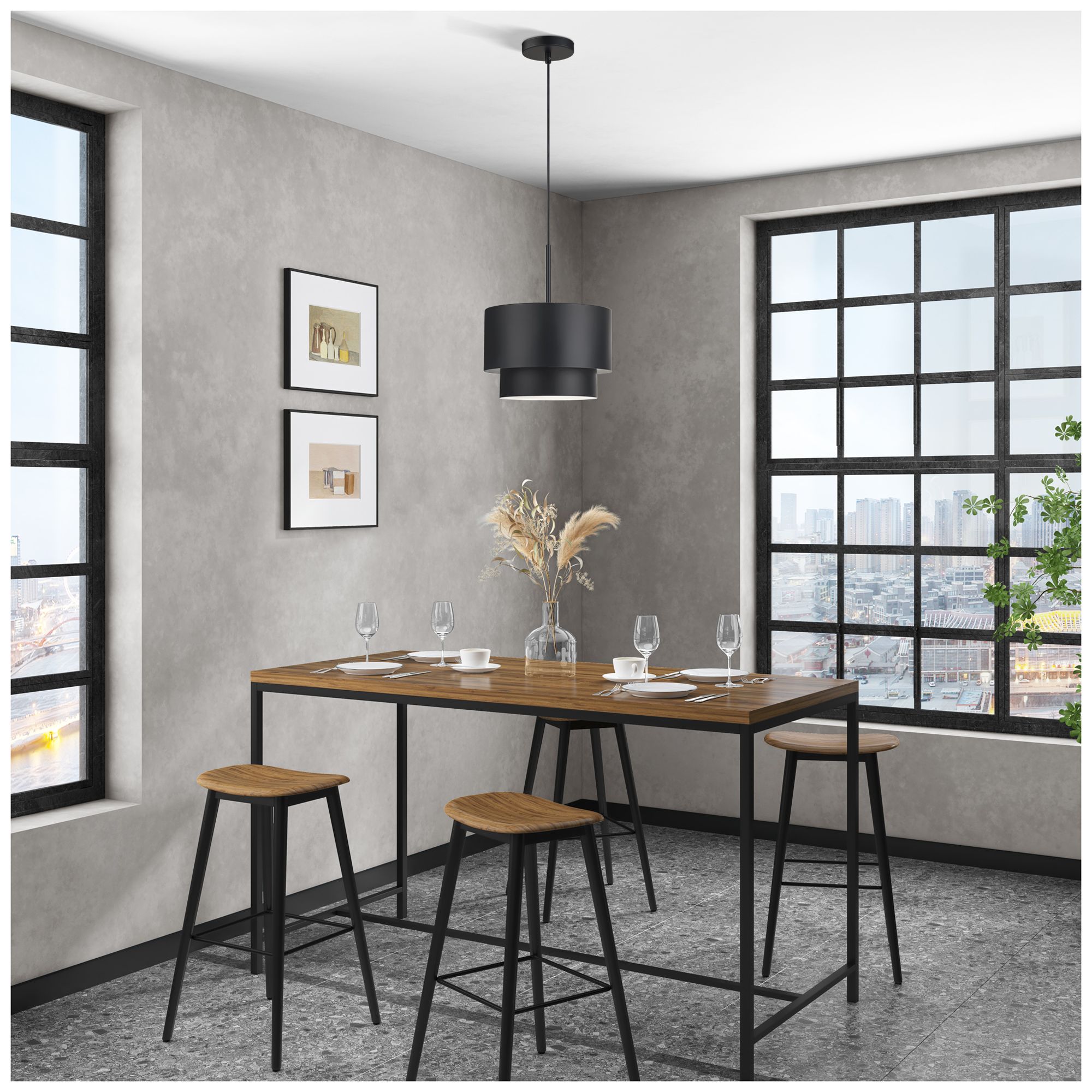 Zolana 1 Light Black Pendant