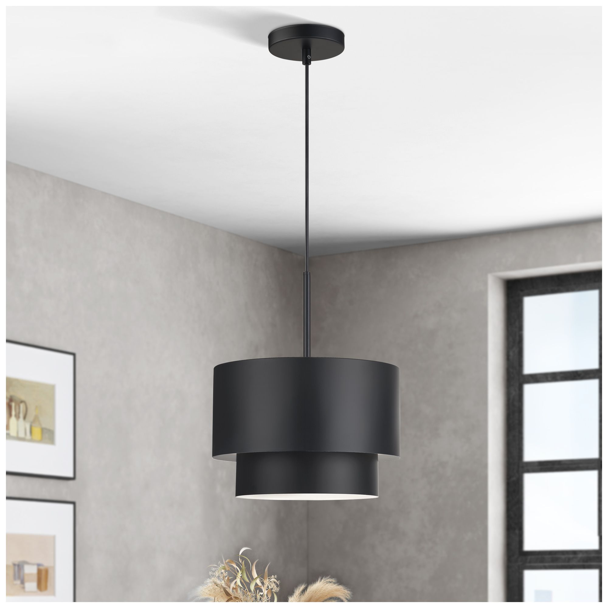 Zolana 1 Light Black Pendant