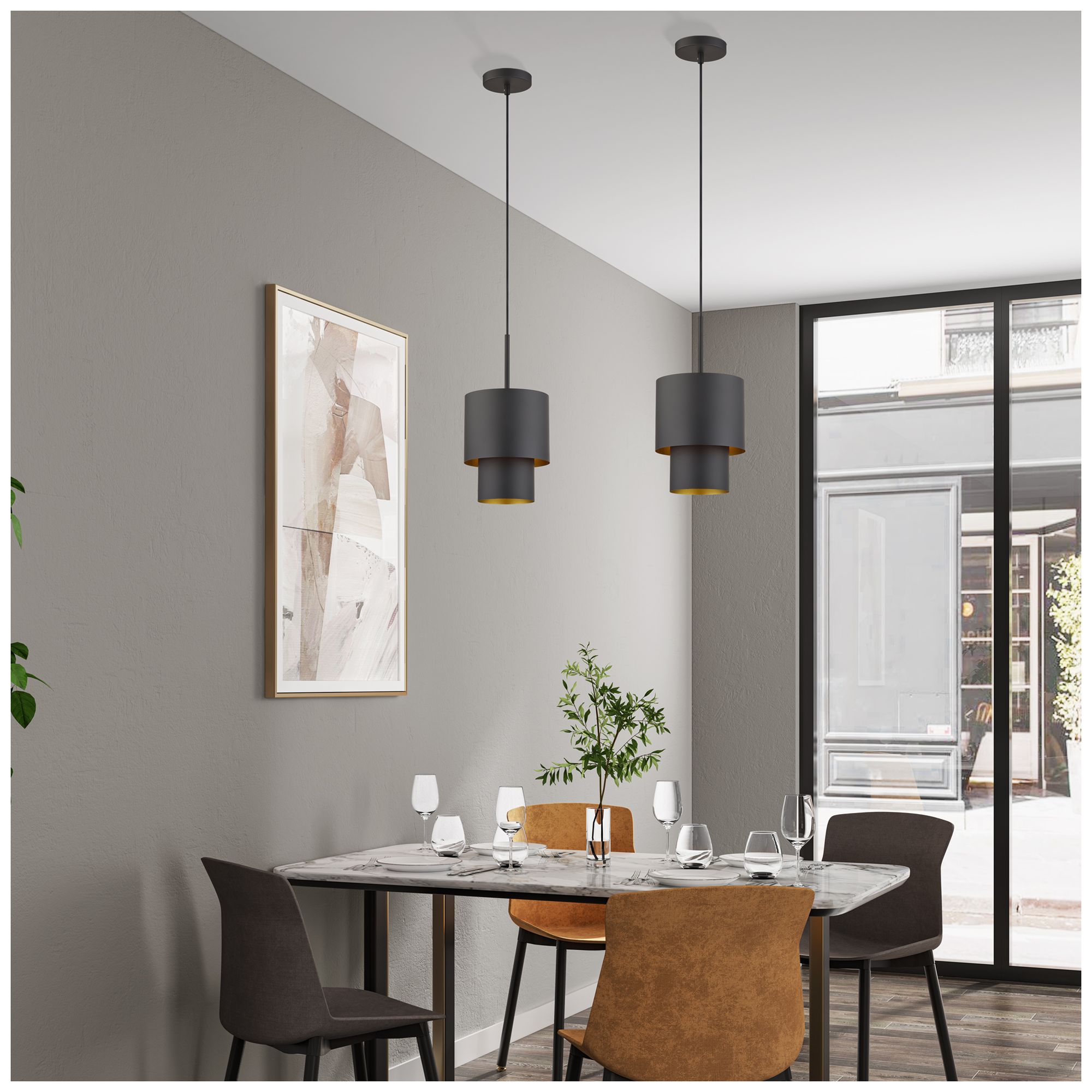 Zolana 1 Light Bronze Mini Pendant