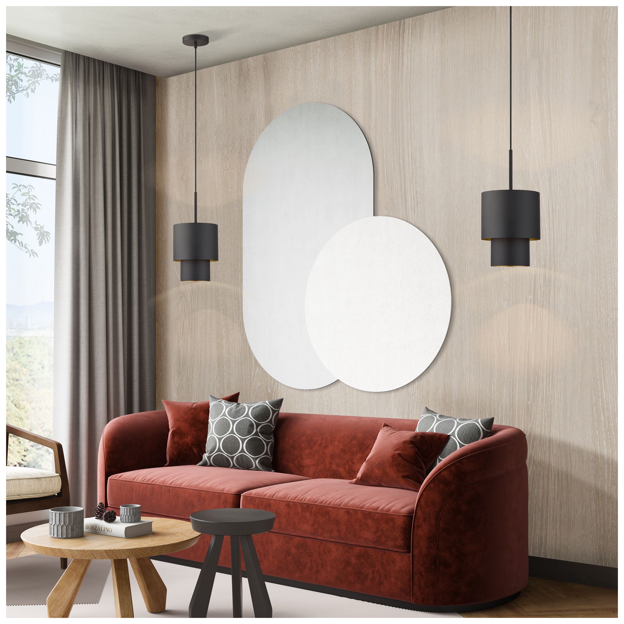 Zolana 1 Light Bronze Mini Pendant