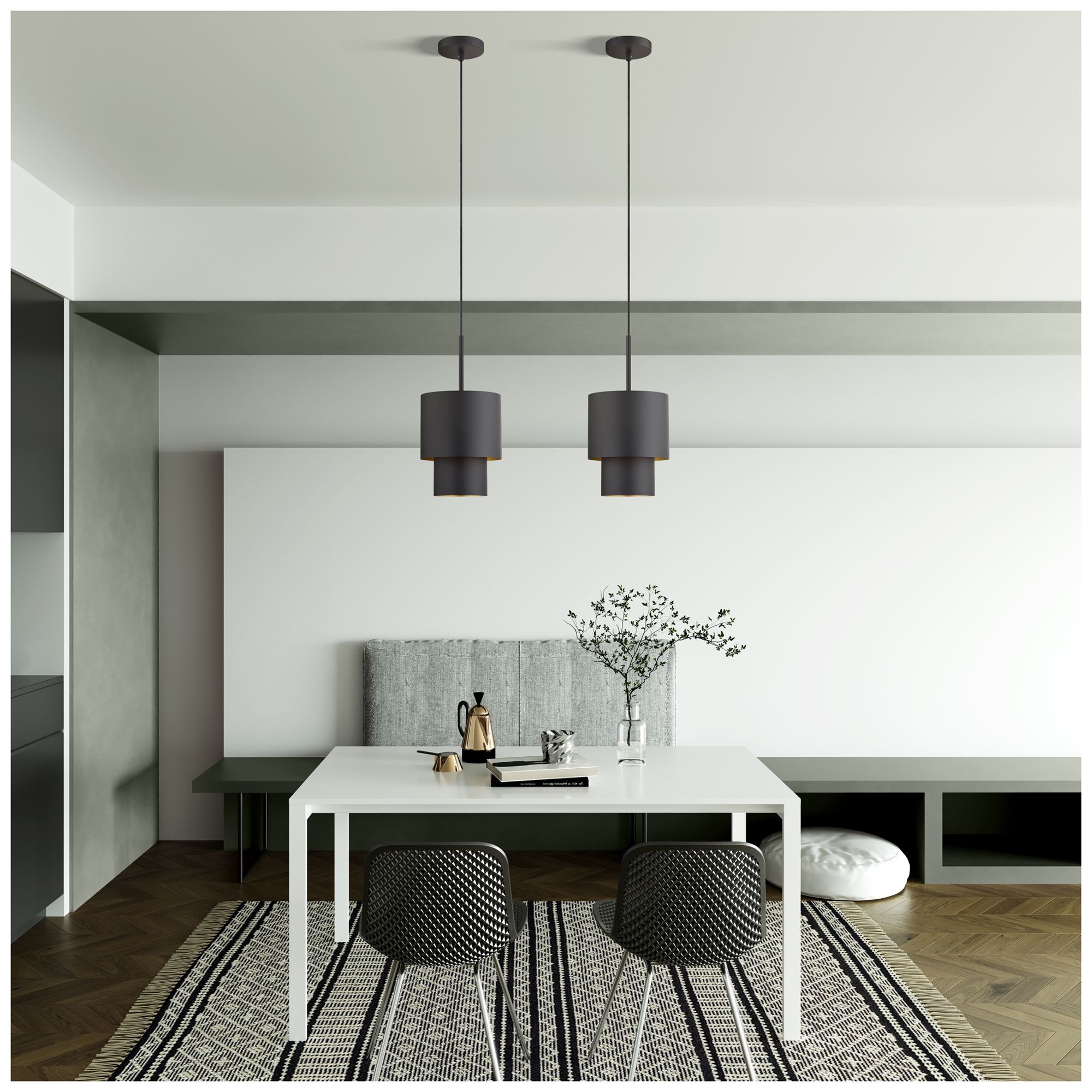 Zolana 1 Light Bronze Mini Pendant