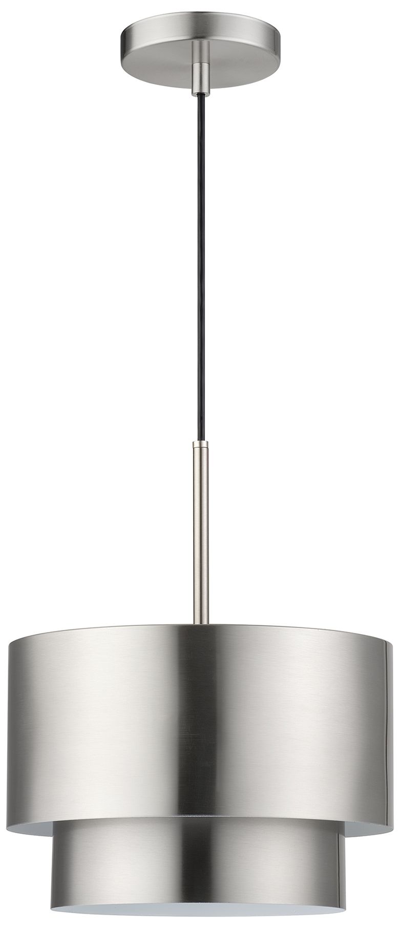 Image 3 Zolana 1 Light Brushed Nickel Pendant more views