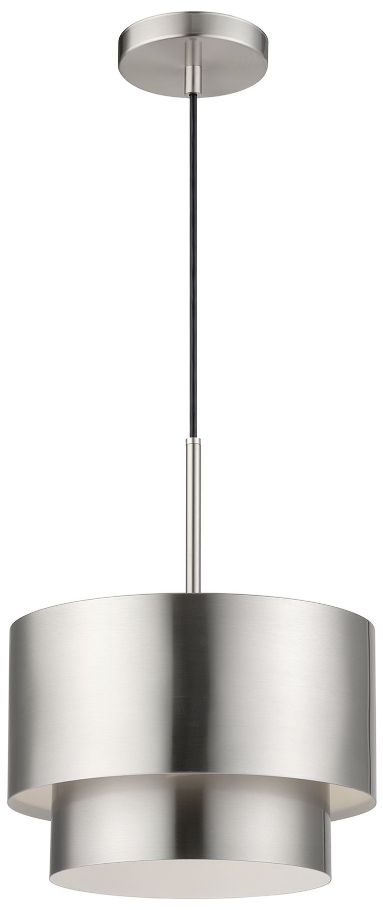 Image 4 Zolana 1 Light Brushed Nickel Pendant more views