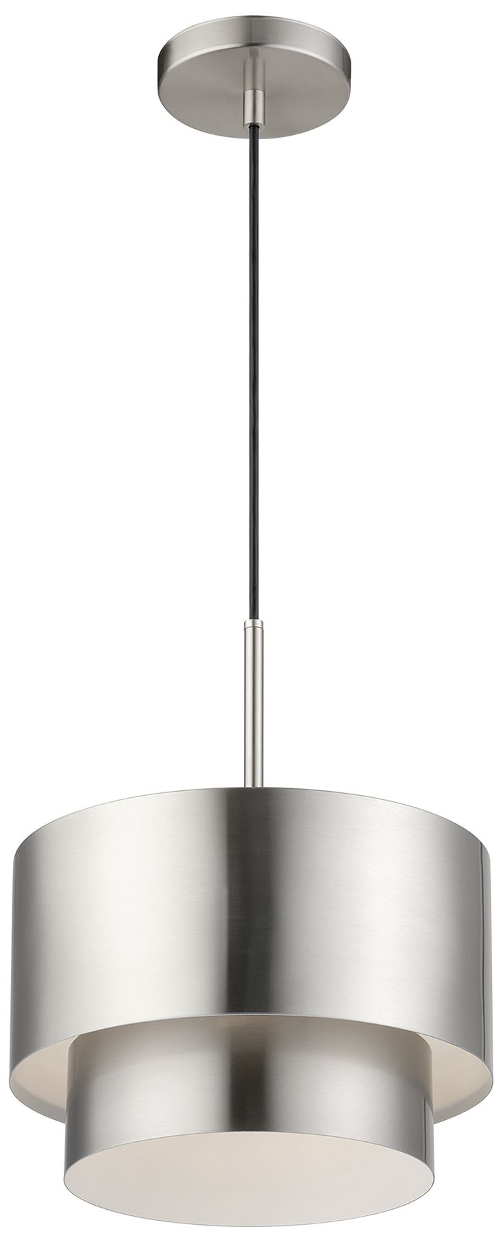 Image 5 Zolana 1 Light Brushed Nickel Pendant more views