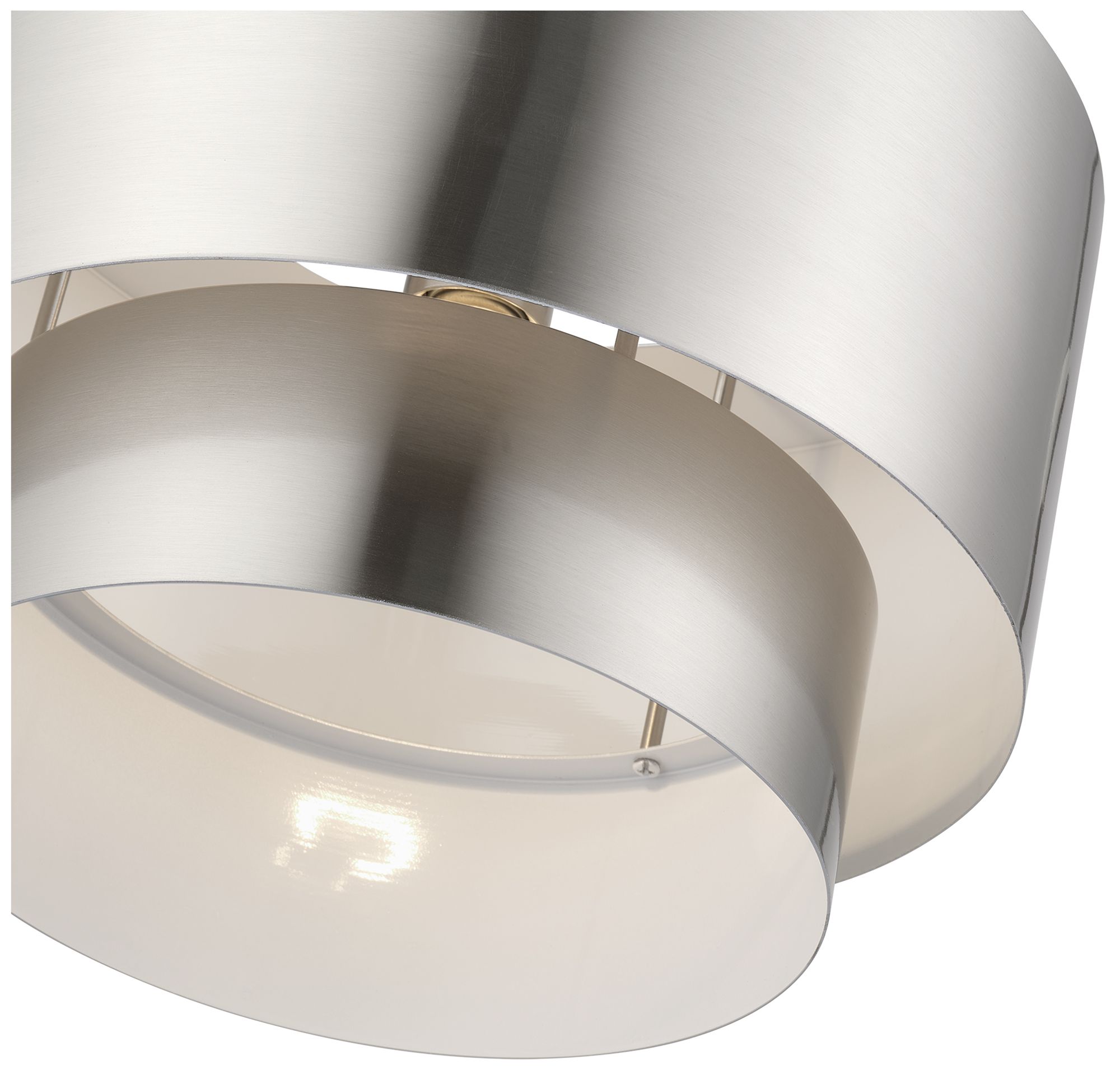 Image 6 Zolana 1 Light Brushed Nickel Pendant more views
