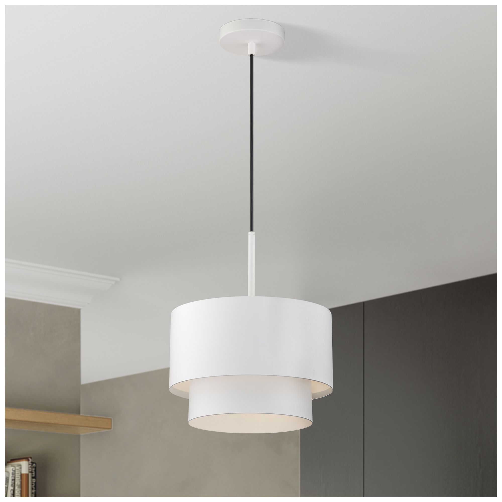 Zolana 1 Light White Pendant