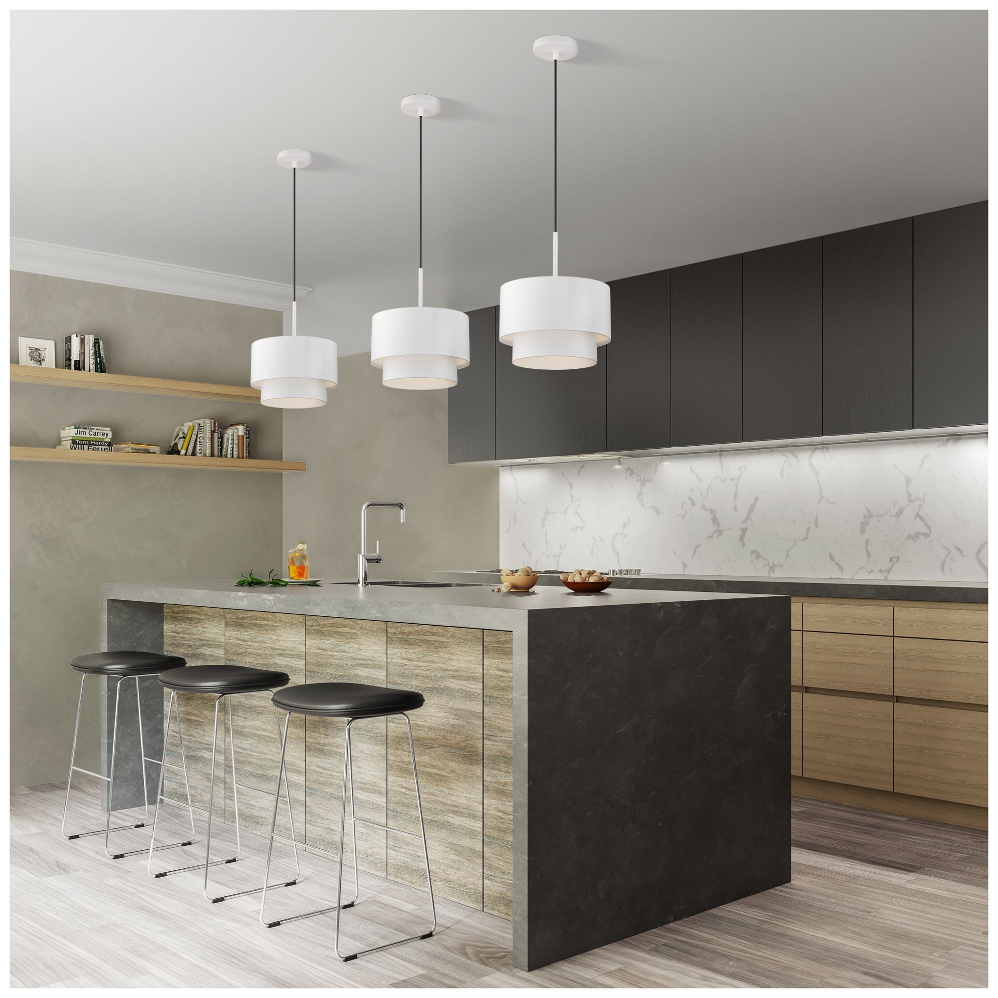 Zolana 1 Light White Pendant