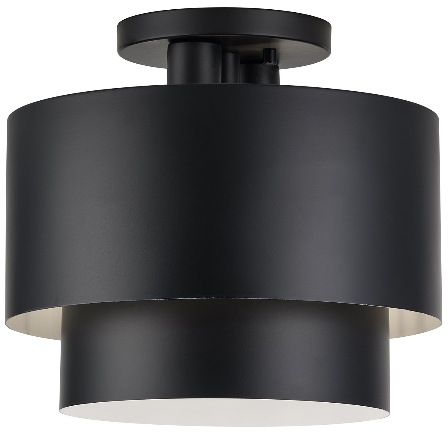 Zolana 2 Light Black Medium Semi-Flush