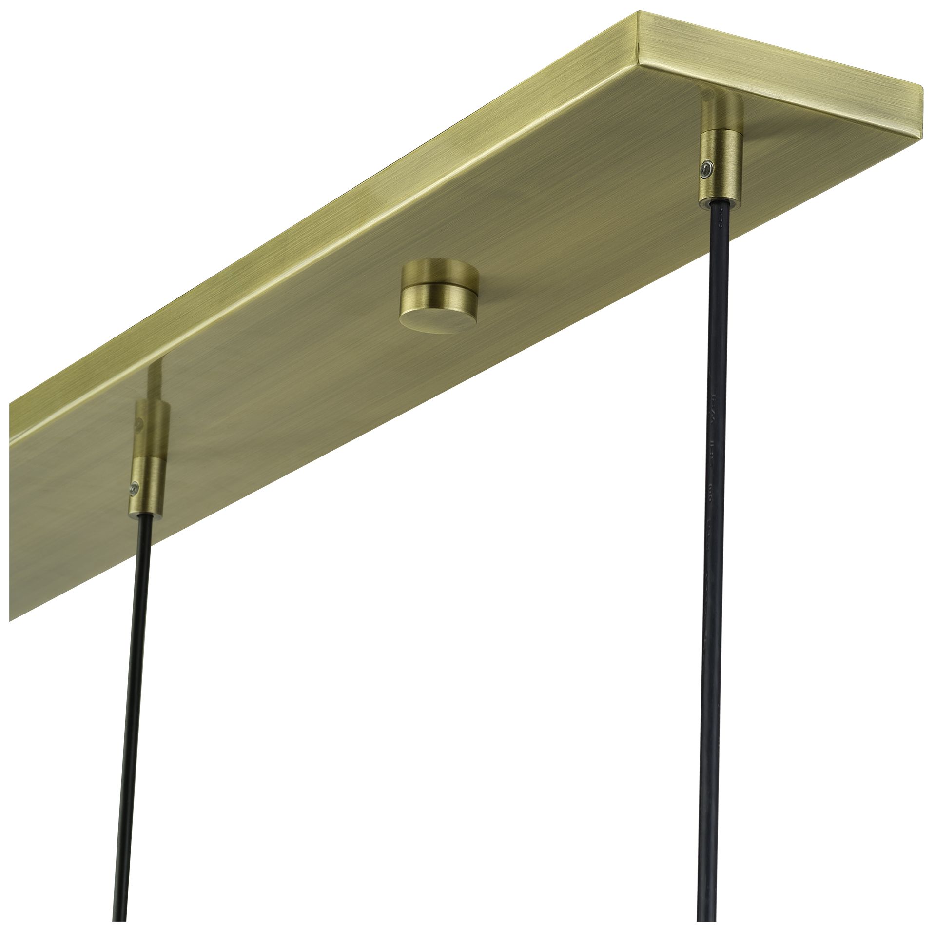 Zolana 3 Light Antique Brass Extra Large Linear Chandelier