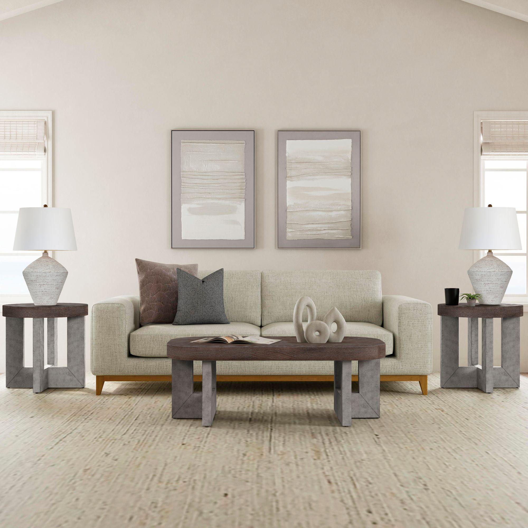 Image 6 Zole I 28" x 40" Gray Framed Canvas more views