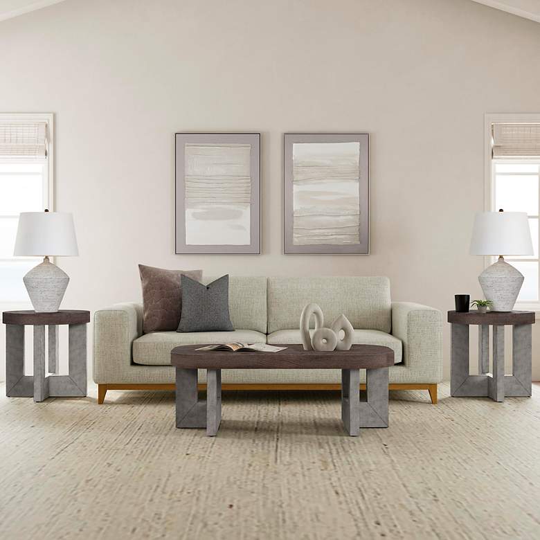 Image 6 Zole I 28" x 40" Gray Framed Canvas more views