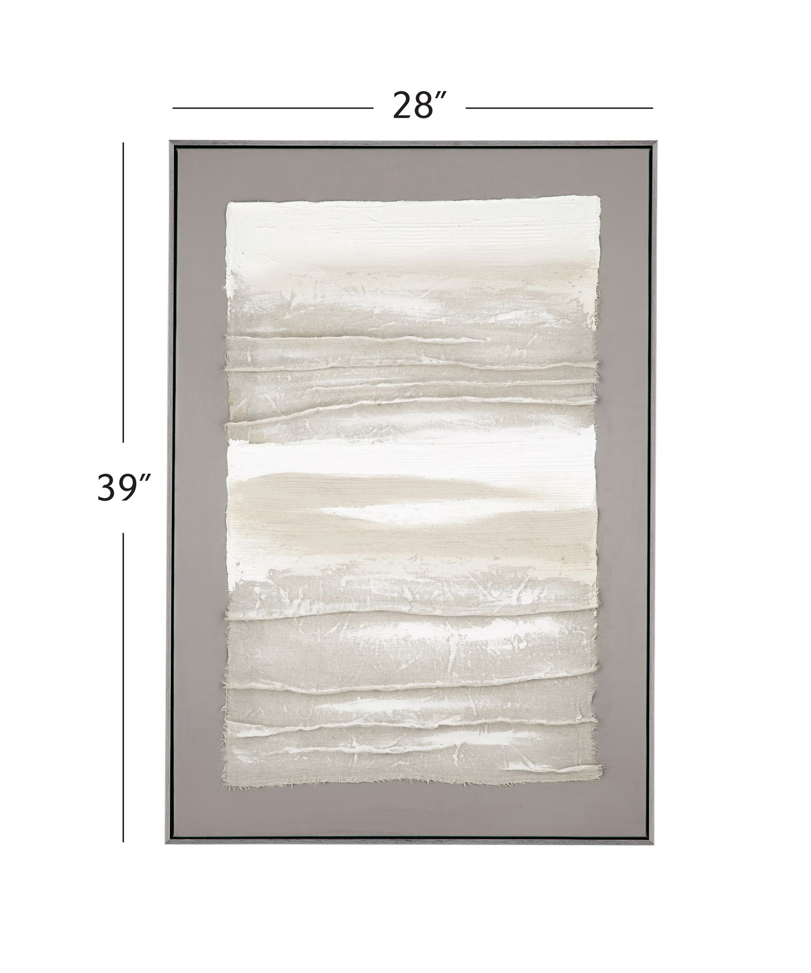 Zole I 28" x 40" Gray Framed Canvas