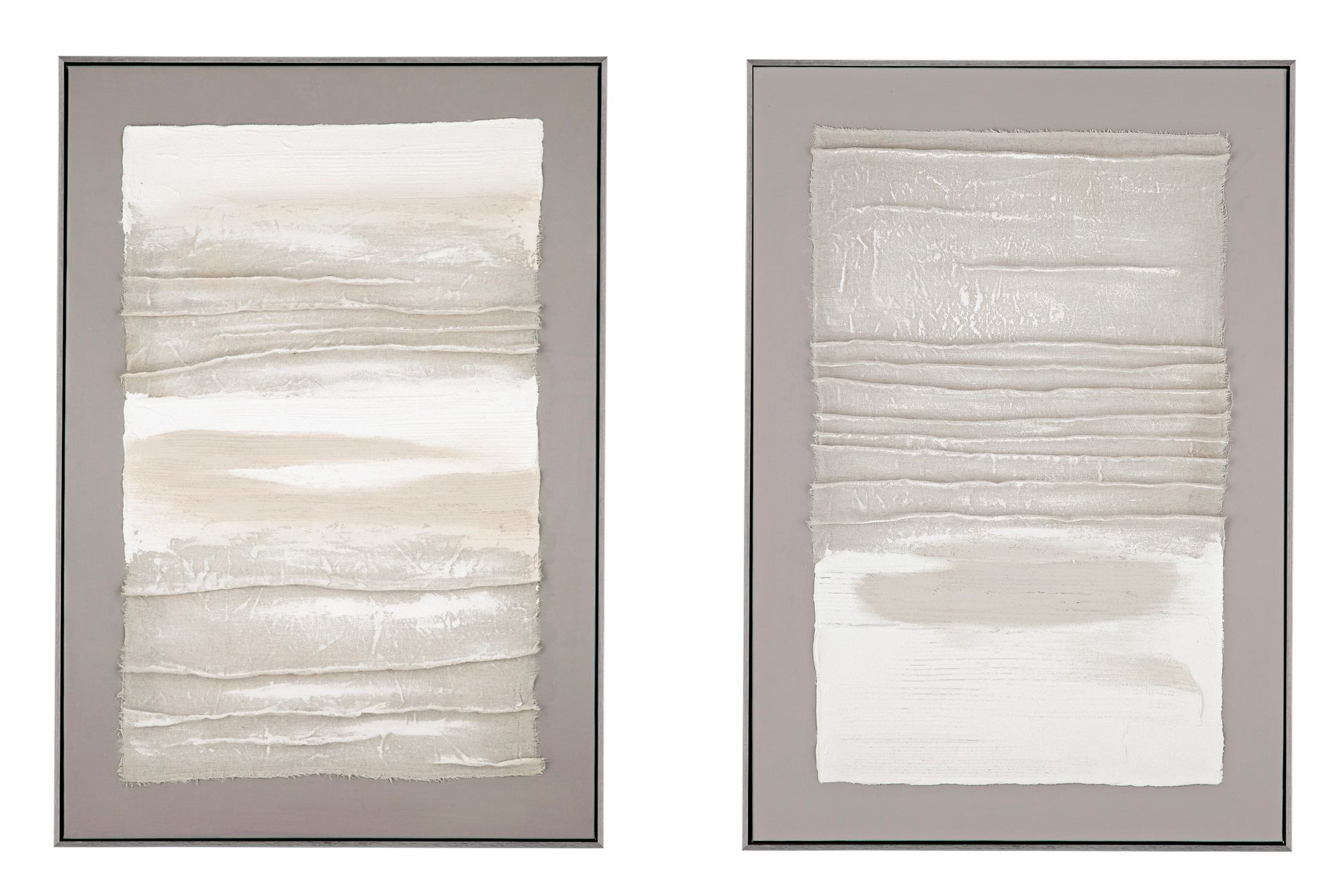 Zole I 28" x 40" Gray Framed Canvas