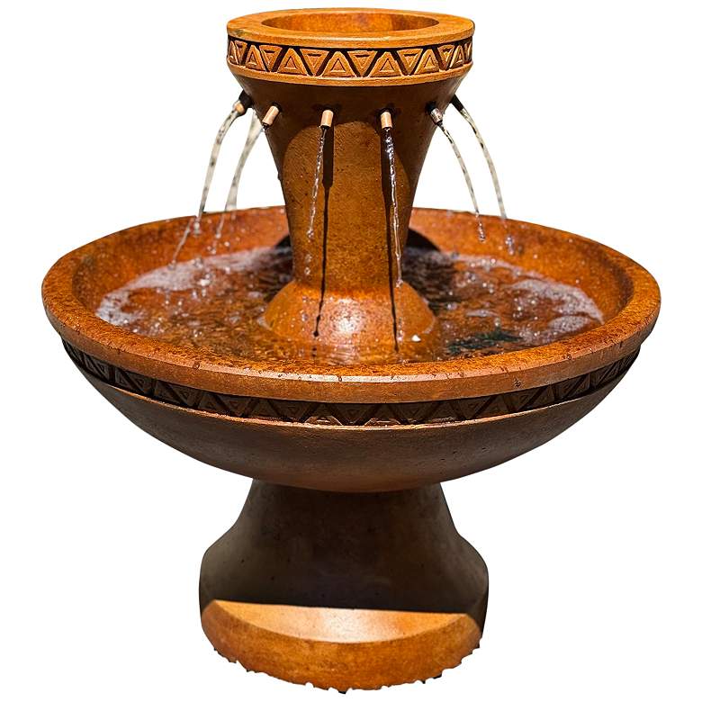 Image 1 Zona 24" High Relic Terra Rustic Garden Fountain
