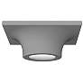 Zoom 6" Wide Dove Gray LED Surface Mount