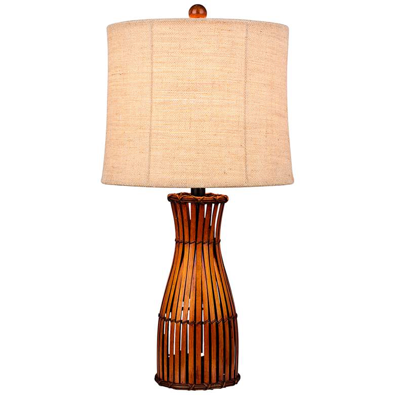 Image 1 Zosia Brown Bamboo Table Lamp