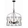 Zucca 24" Wide English Bronze 6-Light Lantern Pendant