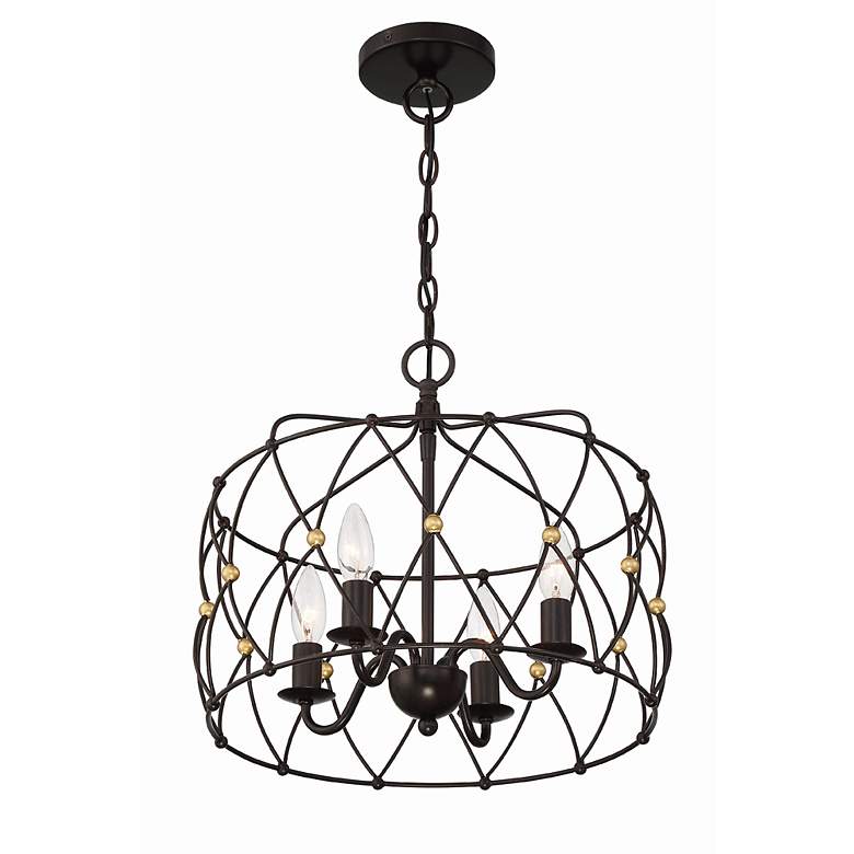 Image 3 Zucca 4 Light English Bronze & Antique Gold Lantern more views
