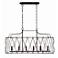 Zucca 42 1/2" Wide English Bronze 6-Light Linear Chandelier