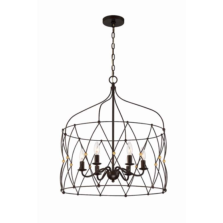 Image 6 Zucca 6 Light English Bronze & Antique Gold Lantern more views