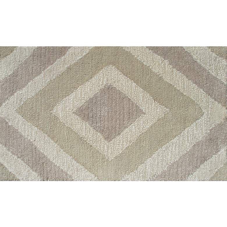 Image 1 Zuel Ivory and Taupe Diamond Doormat