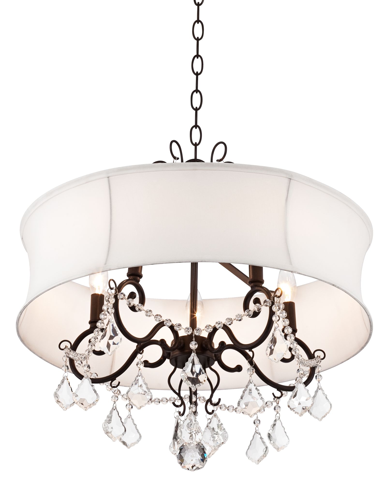 chandelier white shade