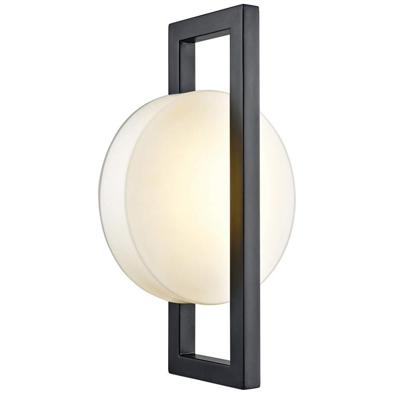 Image 1 Zulle 17 inch High Matte Black LED Outdoor Wall Light