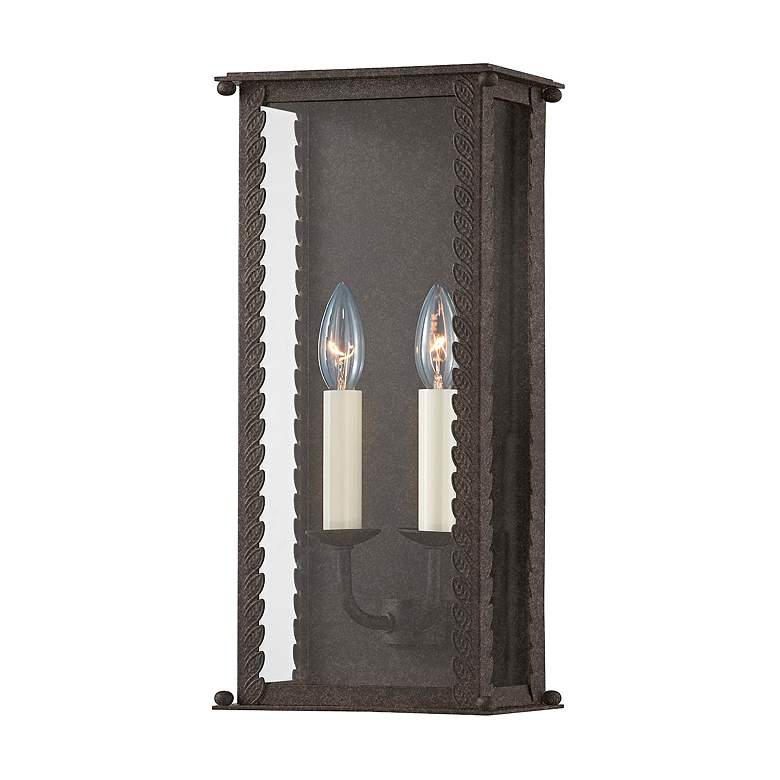 Image 1 Zuma 16 1/2 inch High French Iron Outdoor Wall Light