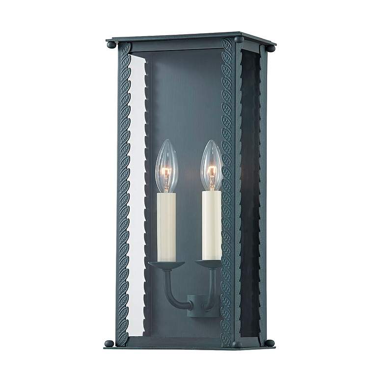 Image 1 Zuma 16 1/2 inch High Verdigris Outdoor Wall Light